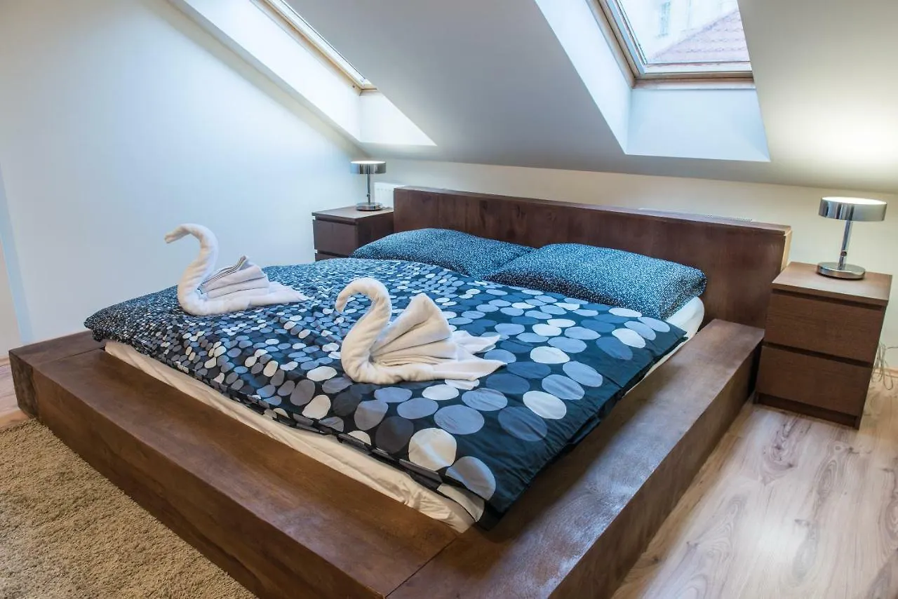 Spacious And Quiet Attic Flat In Centre Prague